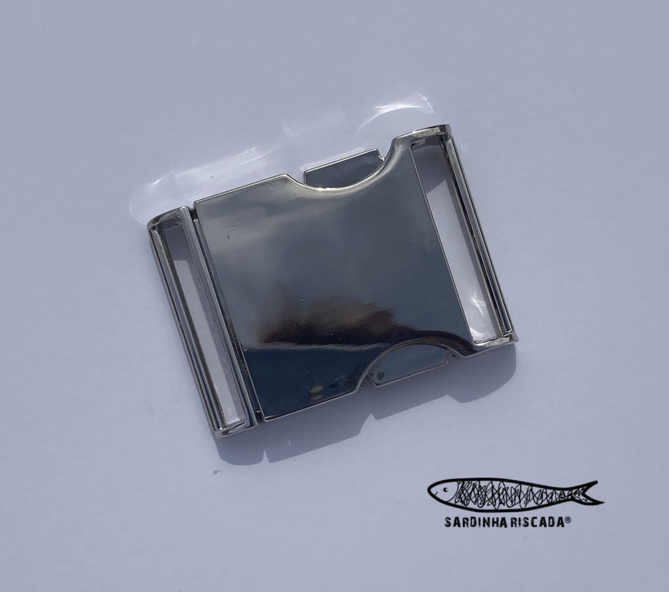 Fecho metálico de 25mm - Prata Fecho metálico de 25mm - Prata