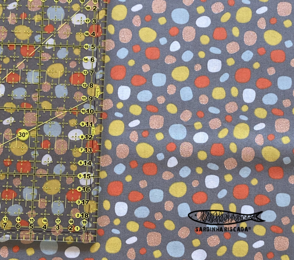 Dots - Cinzento com Glitter Dots - Cinzento com Glitter