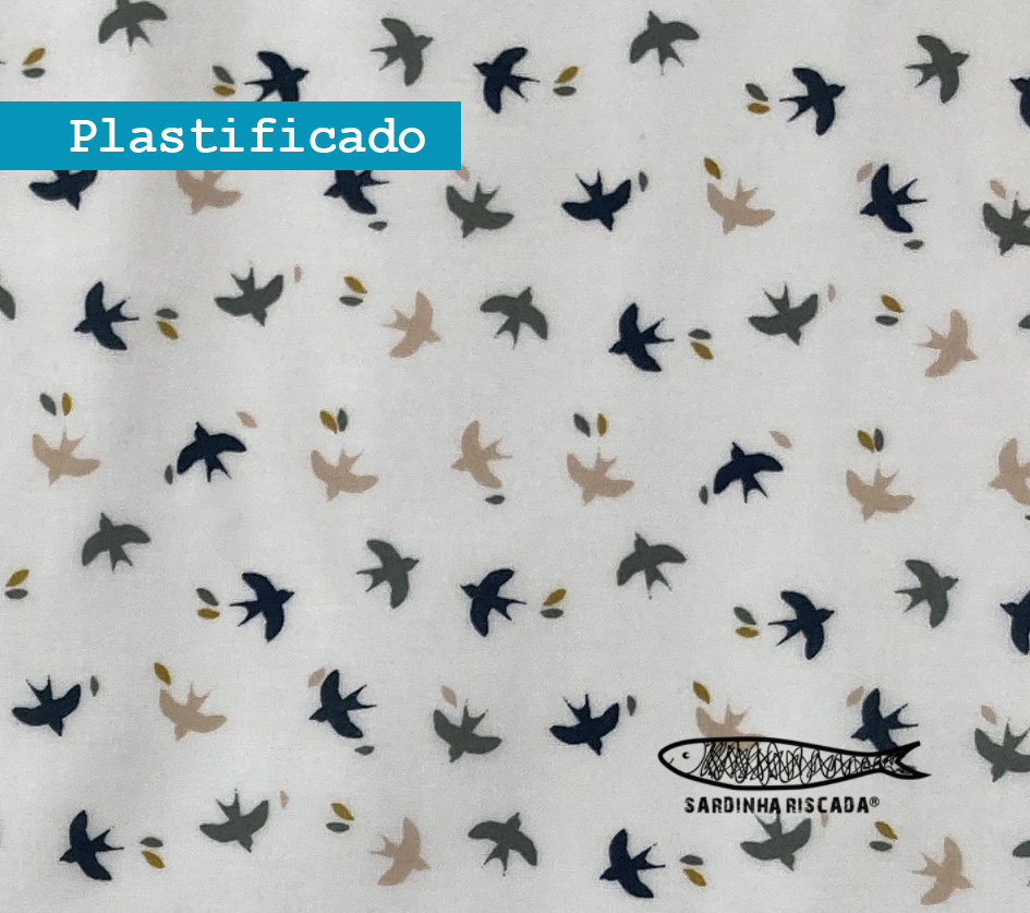 Andorinhas - Fundo Branco - Plastificado Andorinhas - Fundo Branco - Plastificado