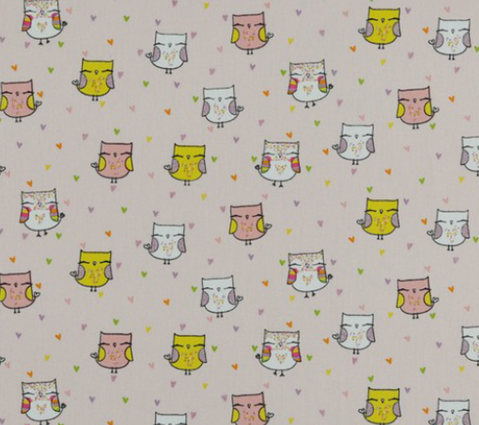 Lovely Owls - Rosa (com glitter) Lovely Owls - Rosa (com glitter)