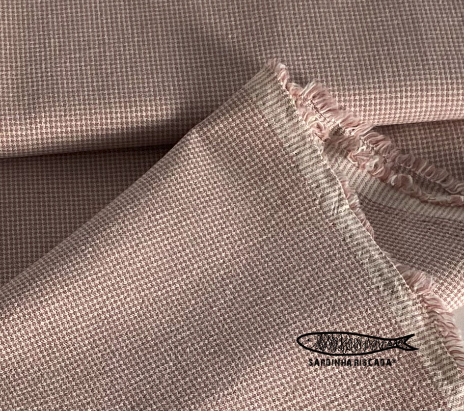 Tramado Japonês - Mini Xadrez Rosa Tramado Japonês - Mini Xadrez Rosa