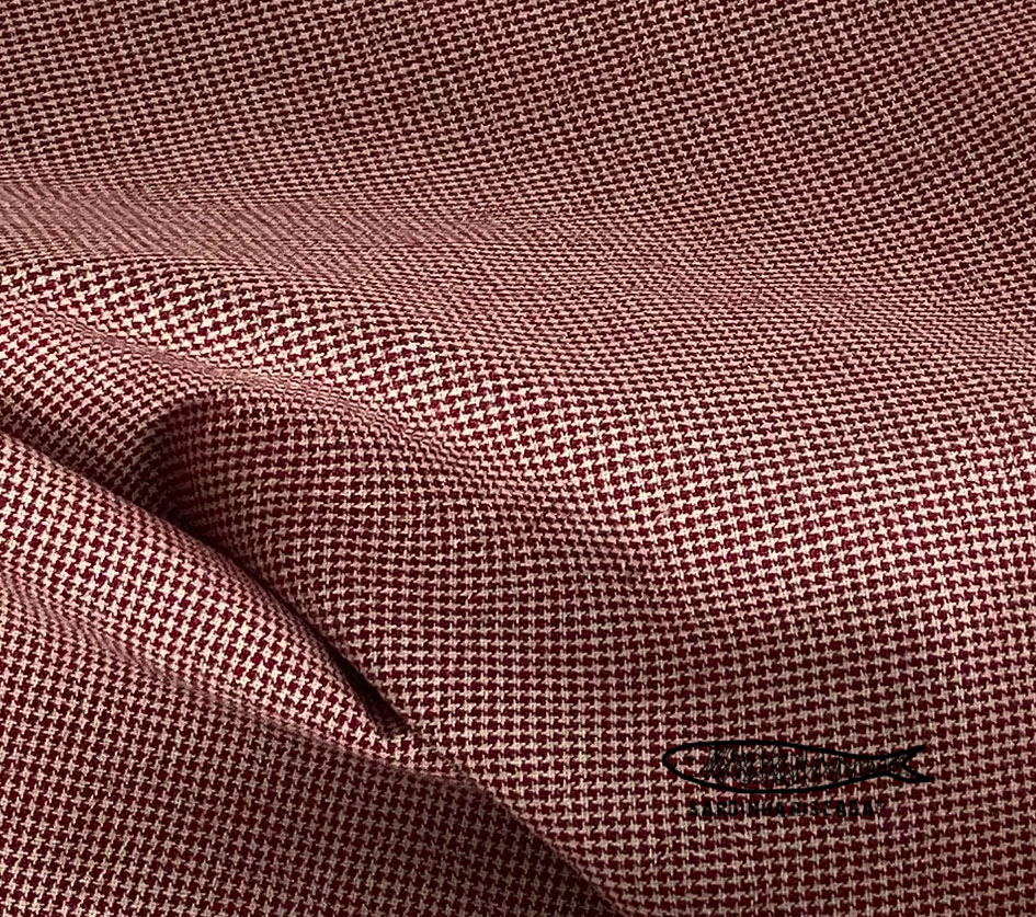 Tramado Japonês - Mini Xadrez Vermelho Tramado Japonês - Mini Xadrez Vermelho