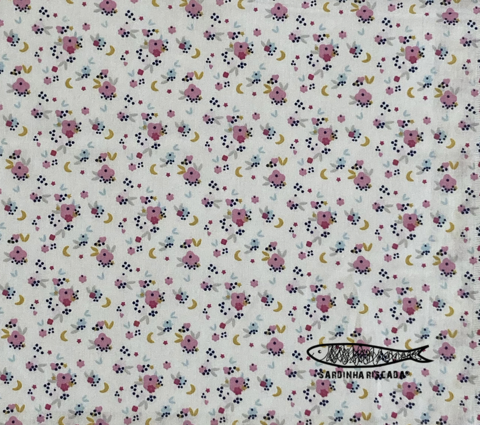 Fada Coelha - Flores Branco Fada Coelha - Flores Branco