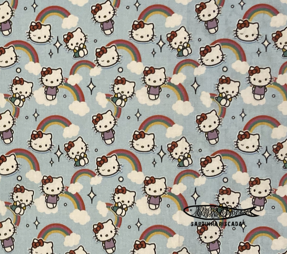 Hello Kitty Arco Íris - Azul Hello Kitty Arco Íris - Azul