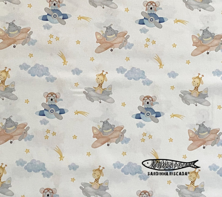 Bichinhos nas nuvens - Aviões e Balões Bichinhos nas nuvens - Aviões e Balões