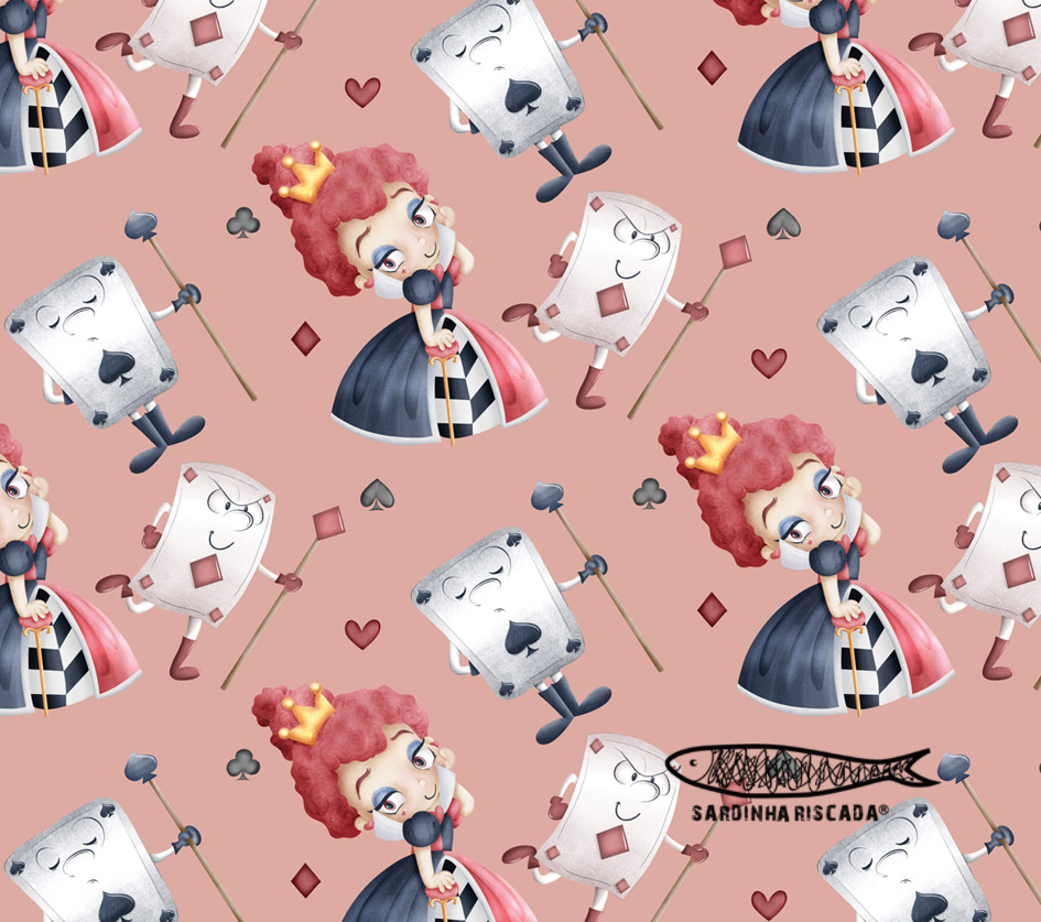 Alice no Pais das Maravilhas - Rainha de copas Alice no Pais das Maravilhas - Rainha de copas