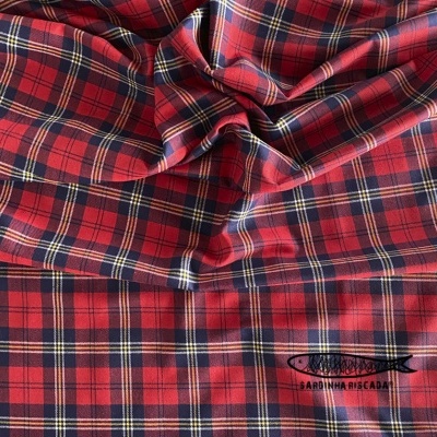Tartan - Vermelho e azul