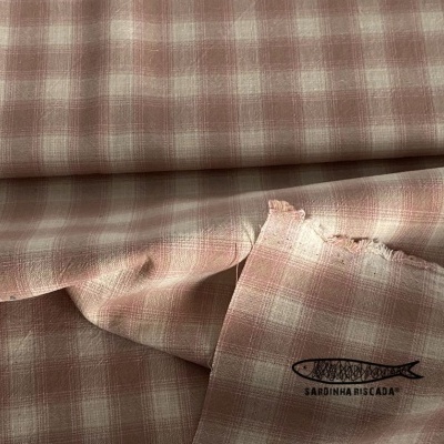 Tramado Japonês - Xadrez Rosa