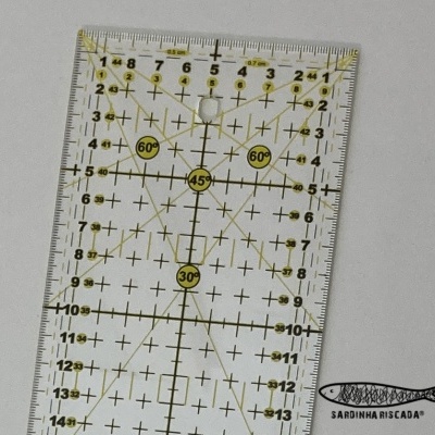 Régua 45 x 10 cm Antiderrapante