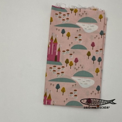 Retalho Castelo Fadas 50x110cm