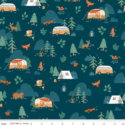 Camp Woodland Main Azul Marinho