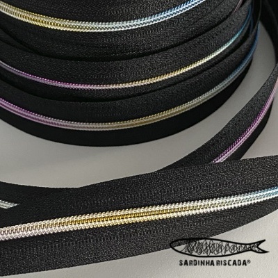 Fecho Zipper Malha 3 - Metalizado