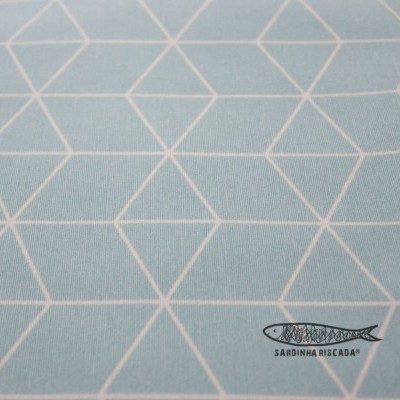 Loneta Triângulos  Azul