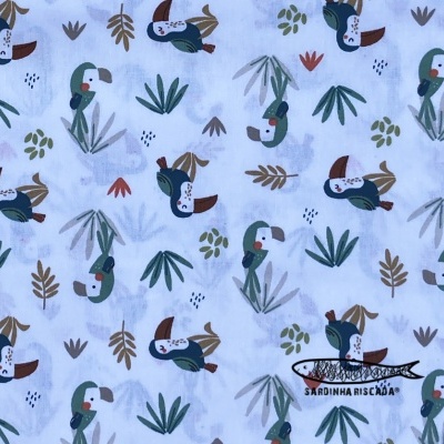 Selva - Tucanos - Algodão Orgânico