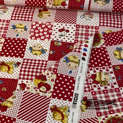 Margret & Sophie - Small squares - Red