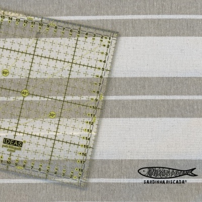 Linho Alentejano Reciclado - Risca  Beje