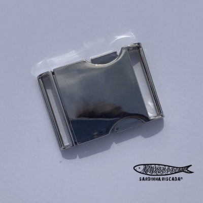 Fecho metálico de 25mm - Prata