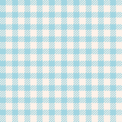 Bakery - Xadrez Azul Bebé