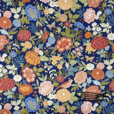 Luxe  -  Large floral navy