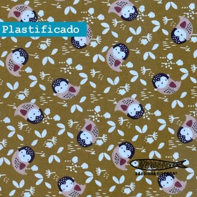 Raposas e Mochos - Mochos Mostarda - Plastificado