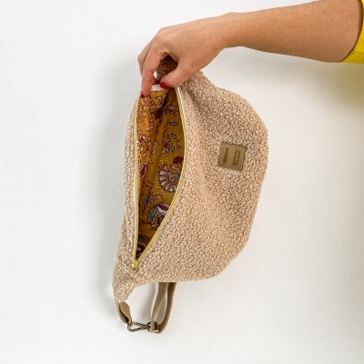 Bolsa de cintura -  Teddy areia