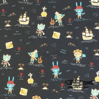 Algodão orgânico - Pirates Navy