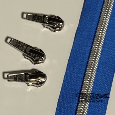 Fecho Zipper Metalizado - Prata