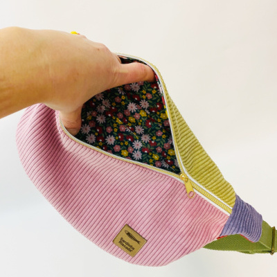 Bolsa de cintura - Furnas verde e Rosa Bolsa de cintura - Furnas verde e Rosa