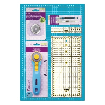 Kit de iniciação à costura criativa e patchwork