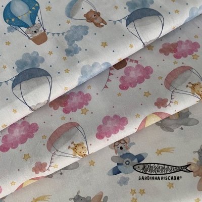 Bichinhos nas nuvens - Aviões e Balões Bichinhos nas nuvens - Aviões e Balões