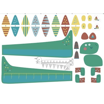 Painel Dinosaur Measurer - Régua