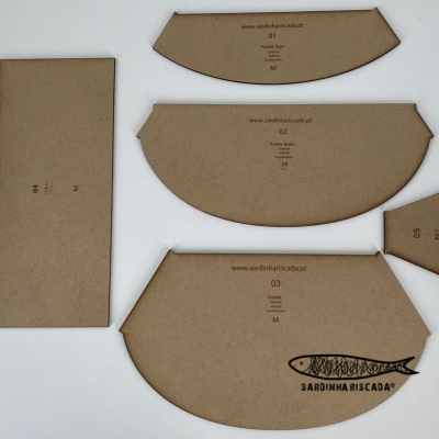 Bolsa de Cintura - molde em mdf