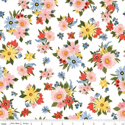 Beautiful Day Main Floral Branco