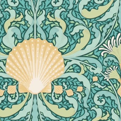 Cotton Beach  - Scallop Shell Teal