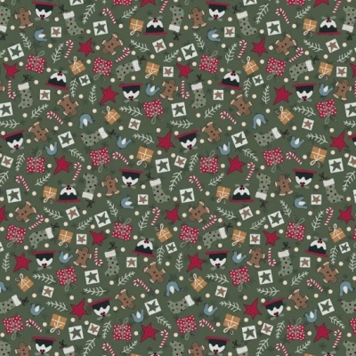 3 Wise Penguins - Merry Christmas Green