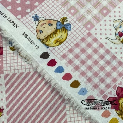 Margret & Sophie - Small squares - Pink Margret & Sophie - Small squares - Pink