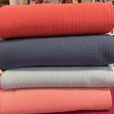 Musselina lisa de algodão organico