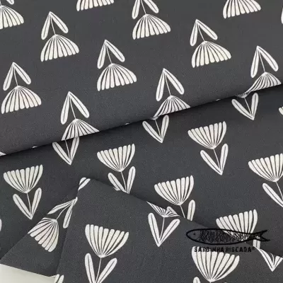 Canvas  - Flores fundo Preto