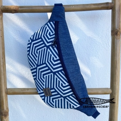 Bolsa de cintura - Geométrico Azul