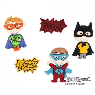 Botões super heróis