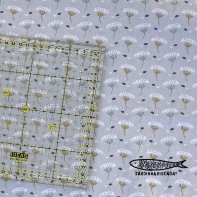 Flores campestres  - Dente de leão Azul