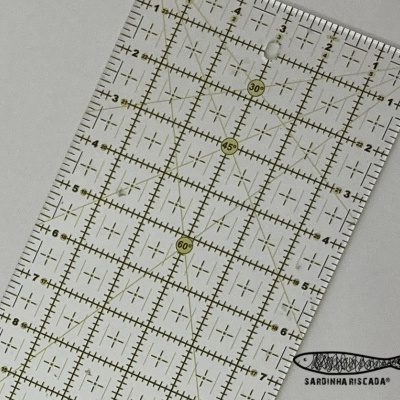 Régua Polegadas 6″x24″