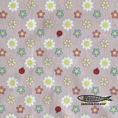 Margret & Sophie - Flowers and Apples Pink