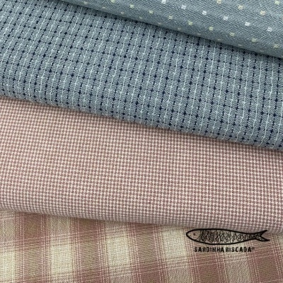 Tramado Japonês - Xadrez Rosa