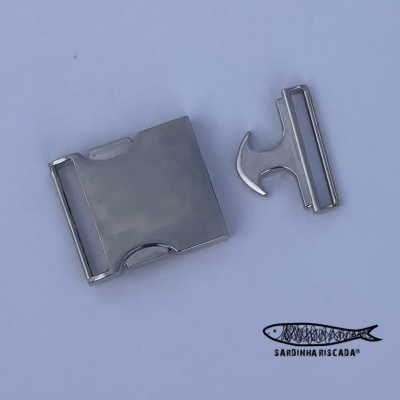 Fecho metálico de 25mm - Prata Fecho metálico de 25mm - Prata