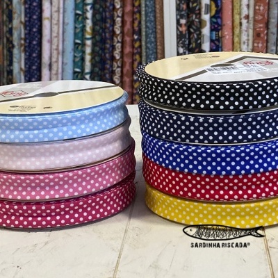 Fita de viés Bolinhas