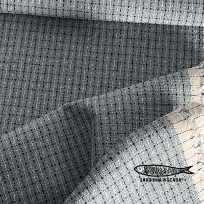 Tramado Japonês - Quadrados Azuis