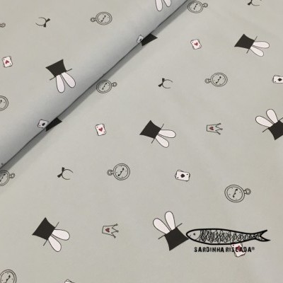 Malha Cardada Menta  - Coelho na Cartola