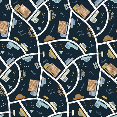 Traffic Cars - Azul Marinho