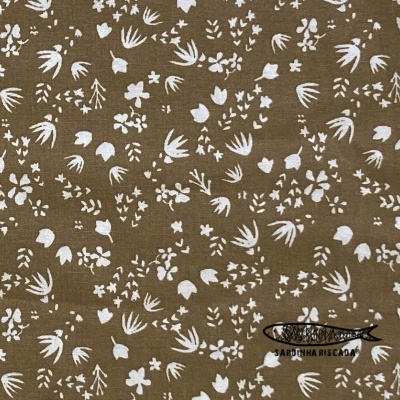 Floresta Encantada - Flores Mel - Algodão Orgânico